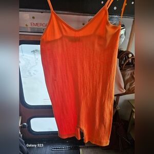 Magnolia Vibrant Orange Knit Short Outfit